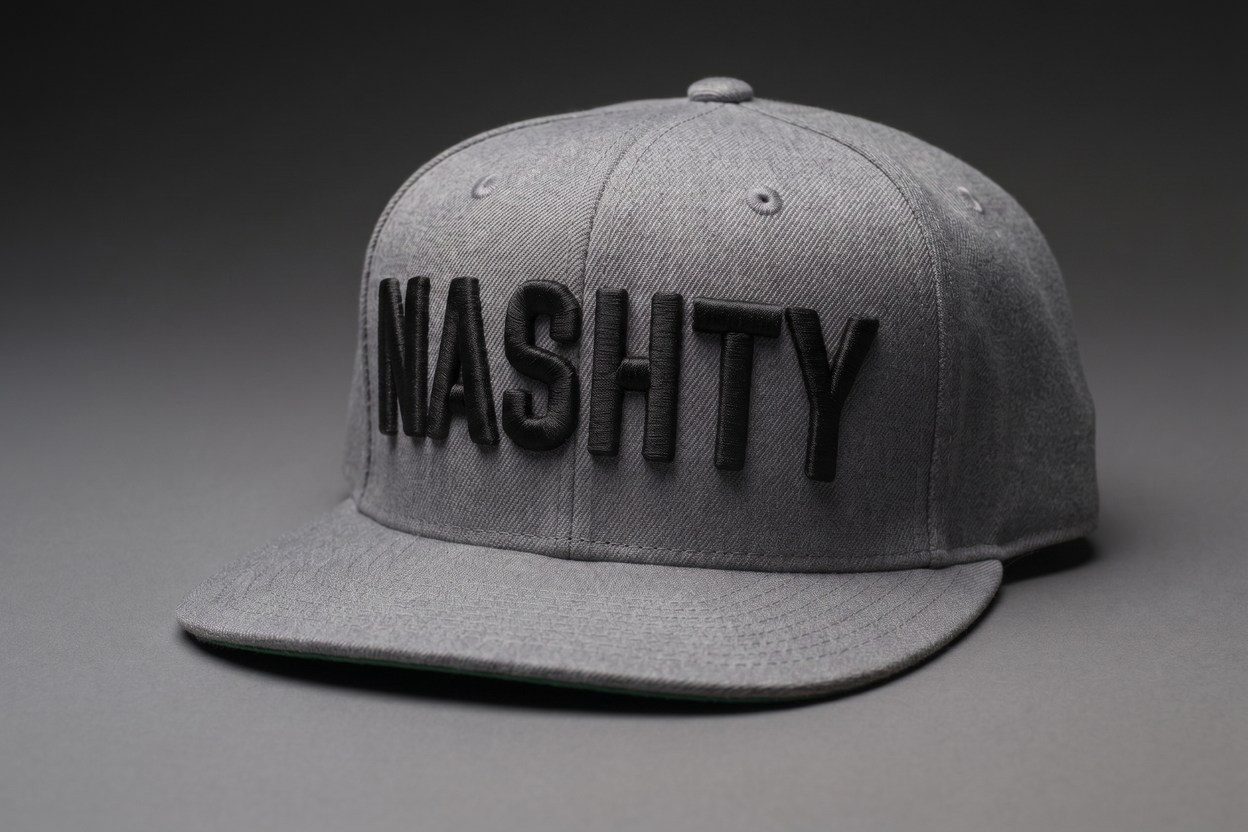 NASHTY Grey w/ Black Letters